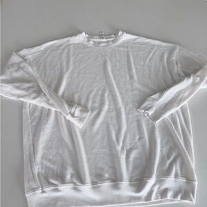 ALO Yoga White Crewneck Sweater